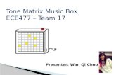 Tone Matrix Music Box  ECE477 – Team 17