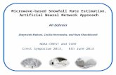 Microwave-based Snowfall Rate Estimation, Artificial Neural Network Approach