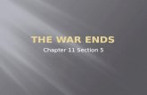 The War Ends