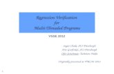 Regression Verification  for  Multi-Threaded Programs