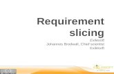 Requirement slicing