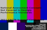 National Assessment Concepts Not Covered In Georgia Performance Standards