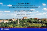 Lights Out! Training Building Occupants to  Change Energy-Consuming Behaviors