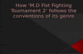 How ‘M.D Fist Fighting Tournament 2’ follows the conventions of its genre