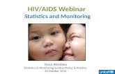 HIV/AIDS Webinar  Statistics and Monitoring