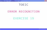 TOEIC ERROR RECOGNITION EXERCISE 19