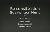 Re-sensitization Scavenger Hunt