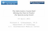 The Informatics Crystal Ball: Mining the Past to Predict  the Species Jump Event