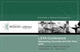 LSTA Conference Measuring Success and the New SPR
