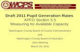 Draft 2011 Pupil Generation Rates APFO Section 5.5 Measuring for Available Capacity