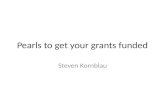 Pearls to get your grants funded