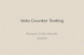 Veto Counter Testing