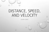 Distance, Speed, and Velocity