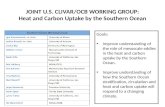JOINT U.S. CLIVAR/OCB WORKING  GROUP: Heat  and Carbon Uptake by the  Southern Ocean