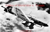 Battles of World War II:  Europe