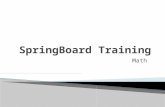 SpringBoard Training