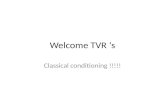 Welcome TVR ‘s
