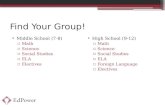 Find Your Group!