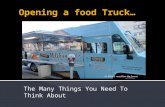 Opening a food Truck