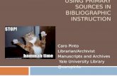 You  CAN Touch This: Using Primary Sources in Bibliographic Instruction