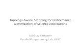 Topology Aware Mapping for Performance Optimization of Science Applications