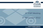 9 th  FSP Meeting 6 th  November 2012