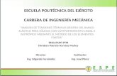 ESCUELA POLITÉCNICA DEL  EJÉRCITO CARRERA  DE INGENIERÍA MECÁNICA