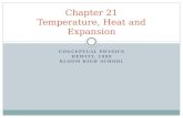 Chapter 21 Temperature, Heat and Expansion