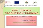 ZEST COTTON PRODUCTION TRAINING