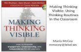 Making Thinking Visible: Using Thinking Routines in the Classroom