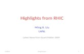 Highlights from RHIC