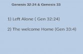 Genesis 32:24 & Genesis 33