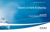 Basics of ADS-B Sharing  Ho Wee Sin Principal Engineer (Surveillance)