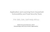 Application and Learning from Household Vulnerability and Food Security Tools