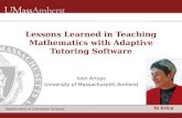 Lessons Learned in Teaching Mathematics with Adaptive Tutoring Software