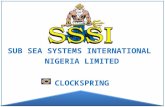SUB SEA SYSTEMS INTERNATIONAL  NIGERIA LIMITED CLOCKSPRING