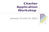 Charter Application Workshop