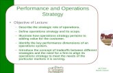 Performance and Operations Strategy