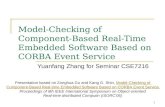 Model-Checking of Component-Based Real-Time Embedded Software Based on CORBA Event Service