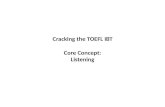 Core Concept : Listening