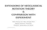EXTENSIONS OF NEOCLASSICAL ROTATION THEORY & COMPARISON WITH EXPERIMENT