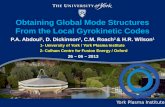 Obtaining  Global Mode Structures From  the  Local Gyrokinetic Codes