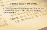 Preposition Poems