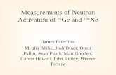 Measurements of Neutron Activation of  76 Ge and  136 Xe