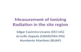 Measurement of Ionizing Radiation in the site region