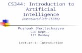 CS344: Introduction to Artificial Intelligence (associated  lab: CS386)