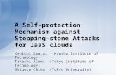 A Self-protection Mechanism against Stepping-stone Attacks for IaaS clouds