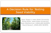 A Decision Rule for Testing Seed Viability