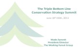 The Triple Bottom Line Conservation Strategy Summit