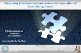 Measuring Entertainment and Automatic Generation of Entertaining Games